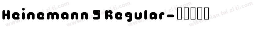 Heinemann 5 Regular字体转换